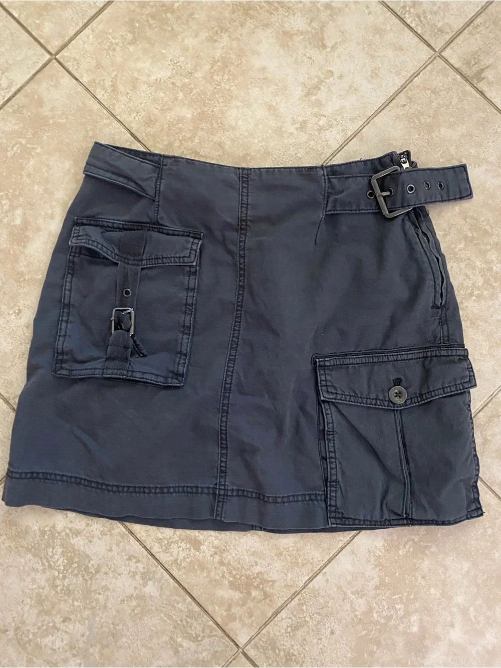 Free People Erika Utility Mini Skirt